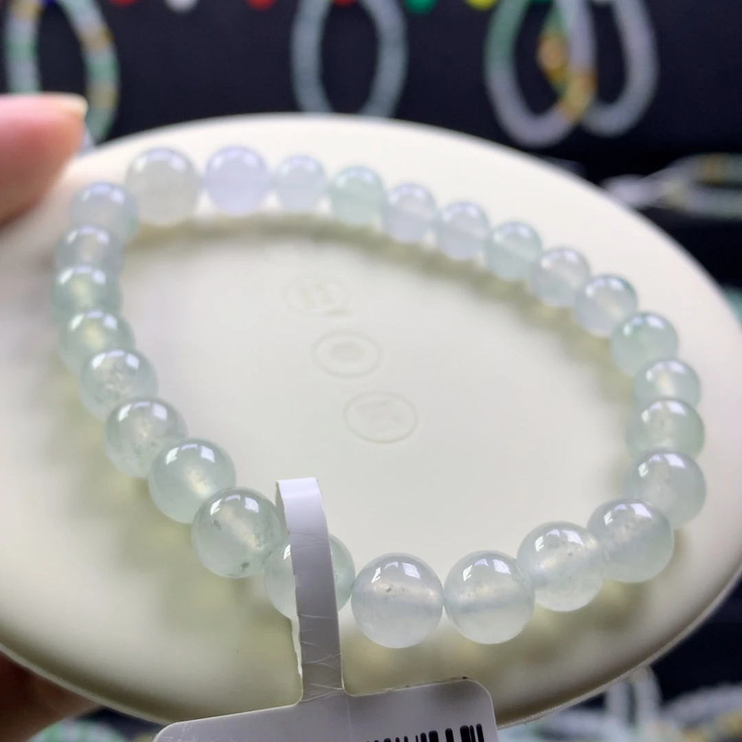 未镶嵌手串翡翠卡6.4-8.6