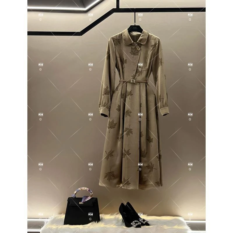 秋冬优雅百搭时尚中国风女装连衣裙 GS-57376