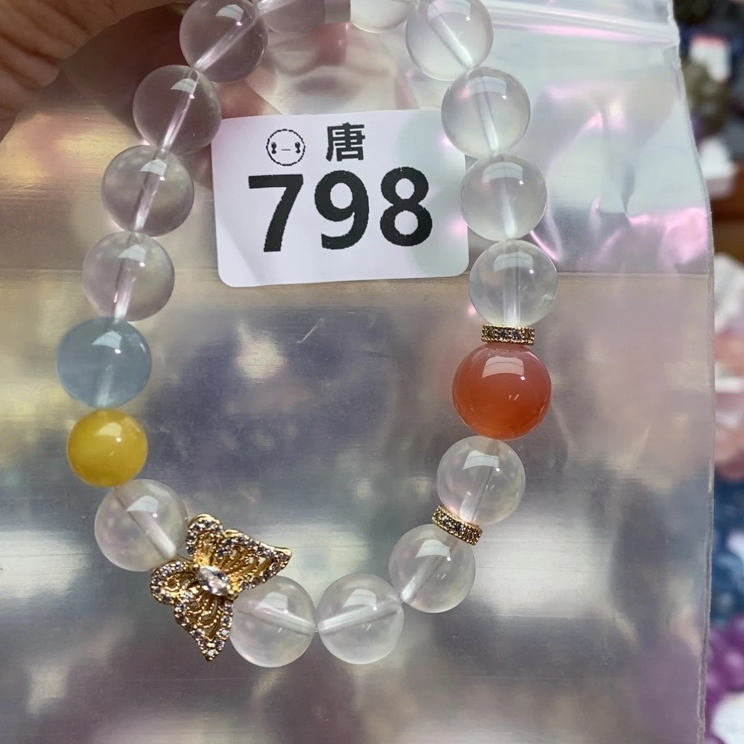 水晶手串未镶嵌多样性发一