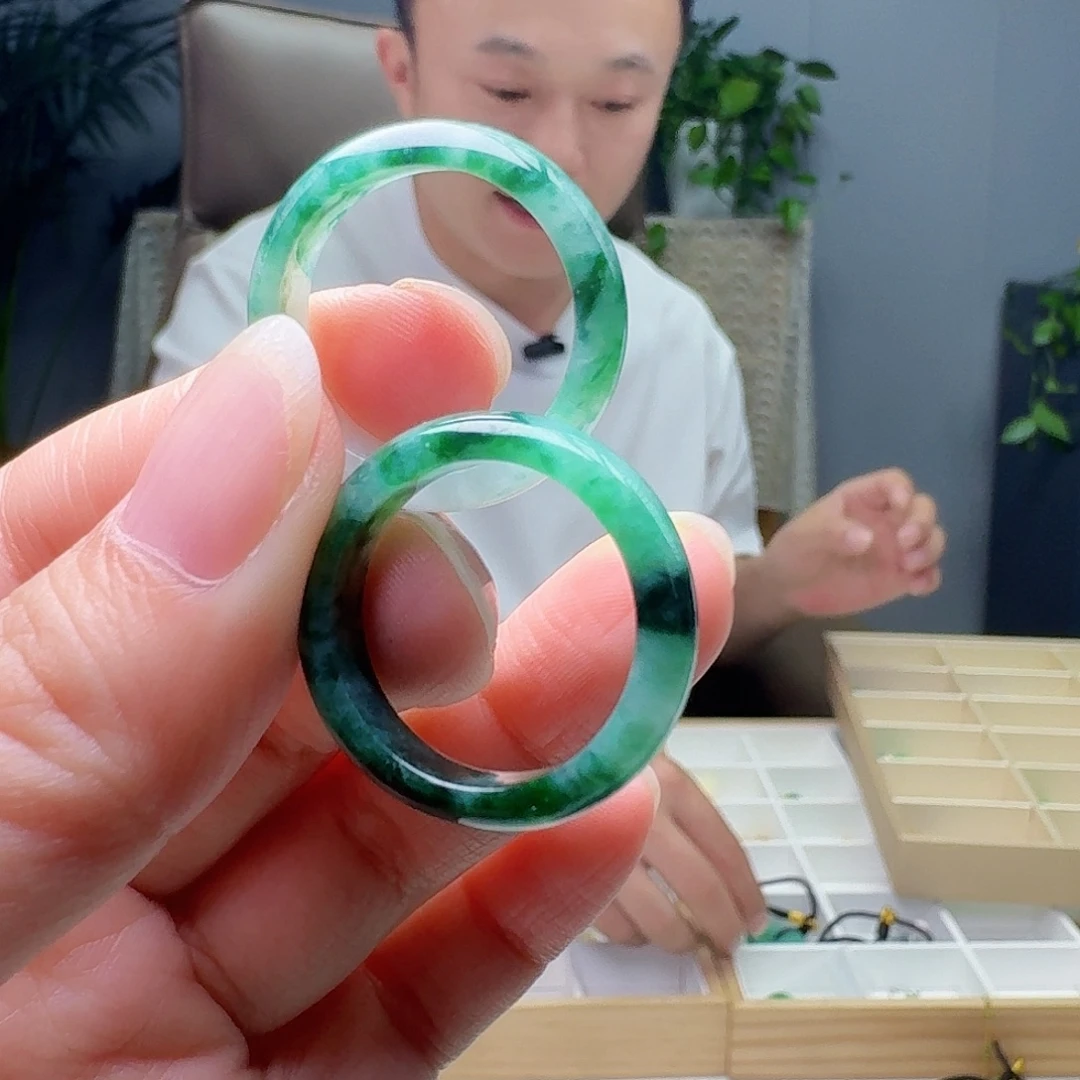 未镶嵌戒指翡翠多样性发货其一
