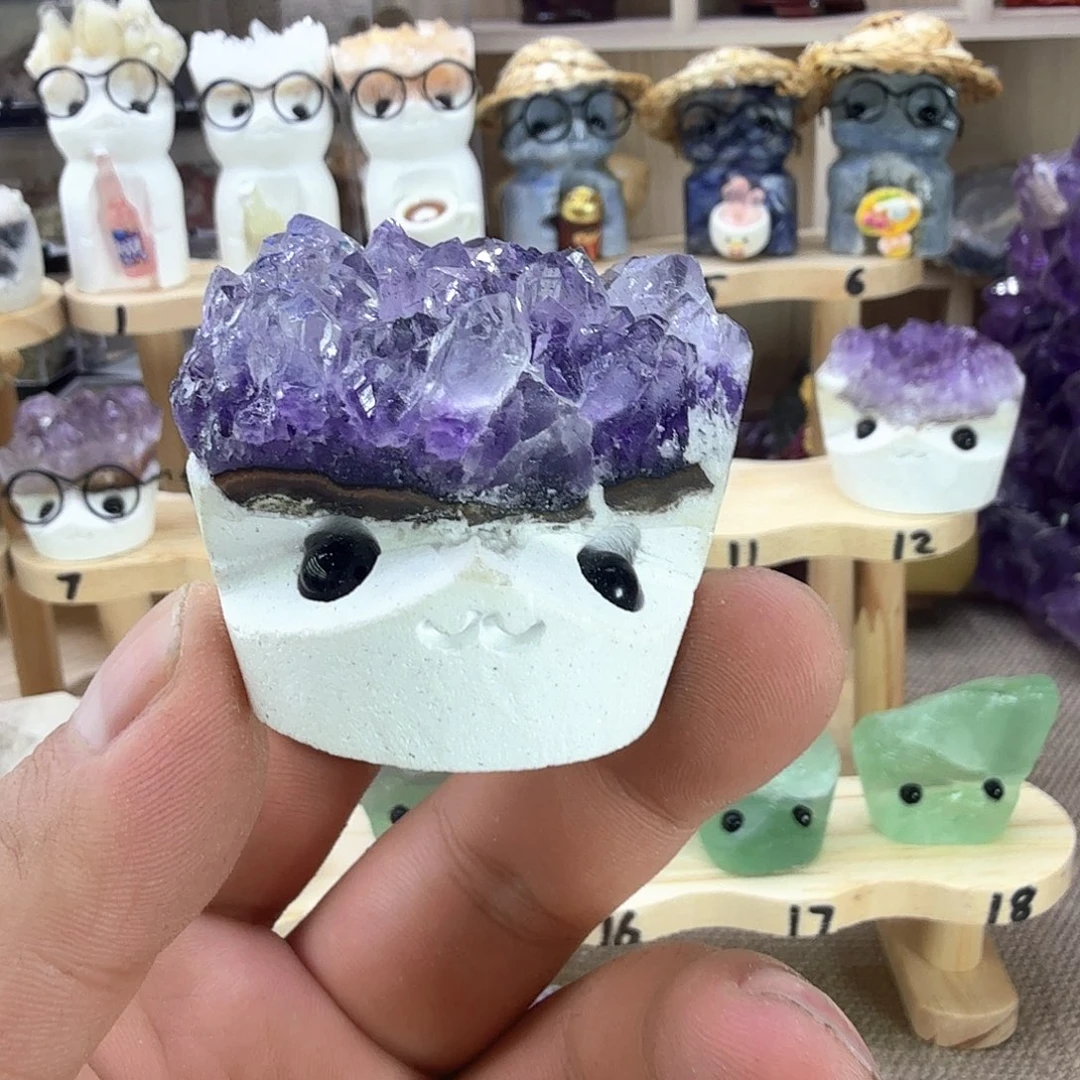 紫晶未镶嵌珠宝半成品