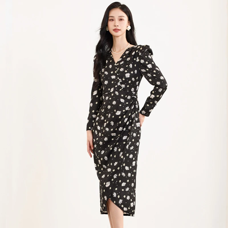 【柠檬专属】佳人苑连衣裙春季新款JX419006