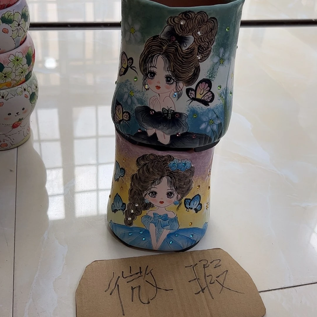 景德镇陶瓷花盆狐*妖景德镇陶瓷花盆