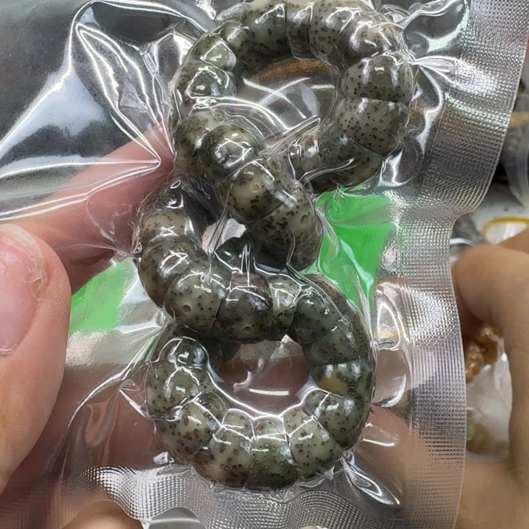 手串星月菩提94荣耀糯冰绿幽灵大肠10