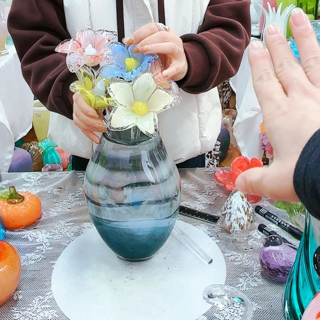 五花一瓶安妮家居花瓶摆件微瑕不退不换