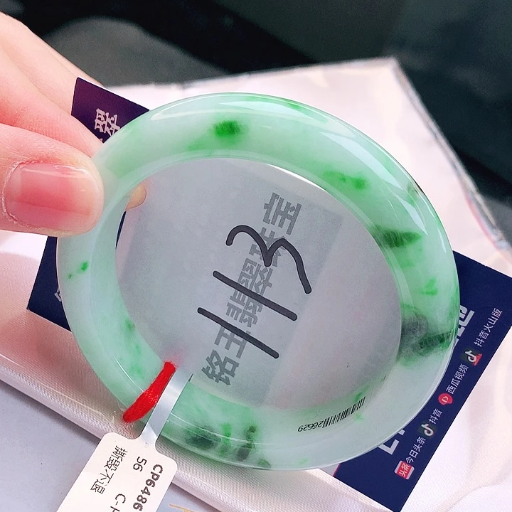 翡翠未镶嵌手镯缅甸天然a货翡翠手镯