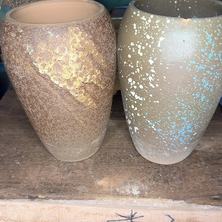 红陶微瑕花盆处理来啦