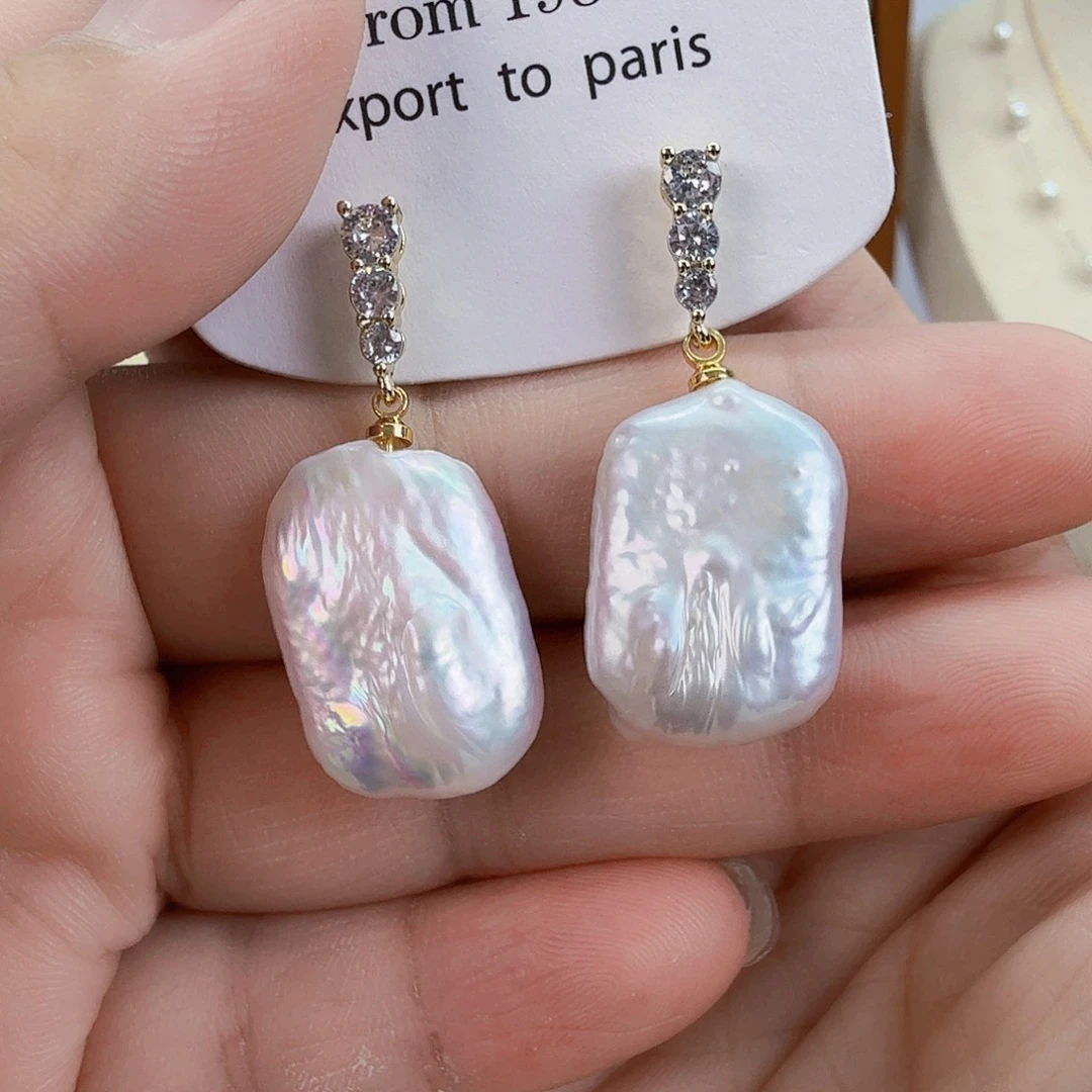 未镶嵌耳饰淡水珍珠