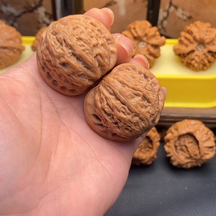 文玩核桃把件678铁锤38+全品