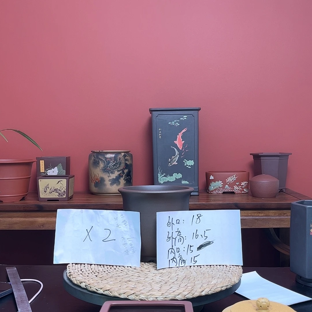 紫砂花盆用****4紫泥金钟