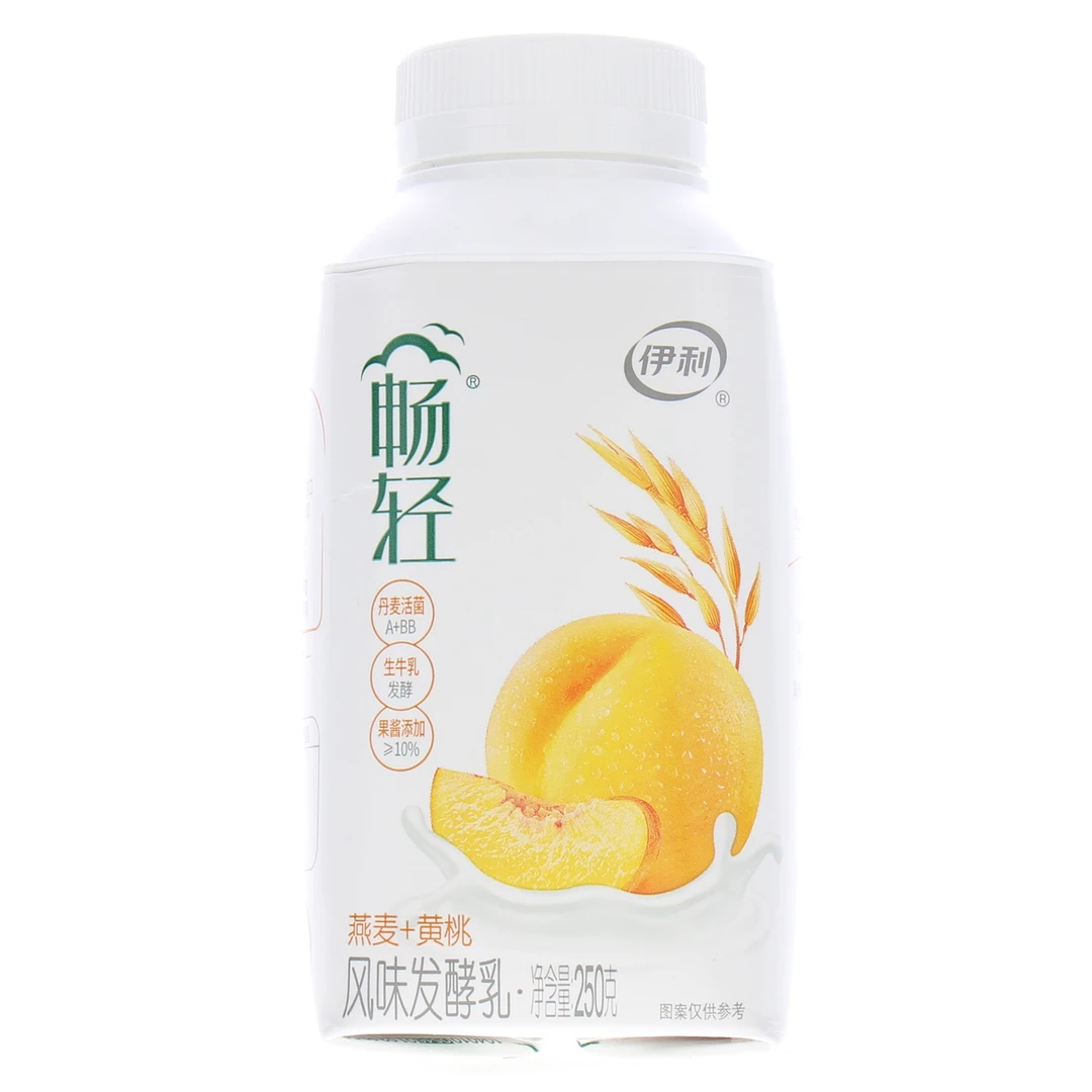 伊利畅轻风味发酵乳燕麦+黄桃味250g