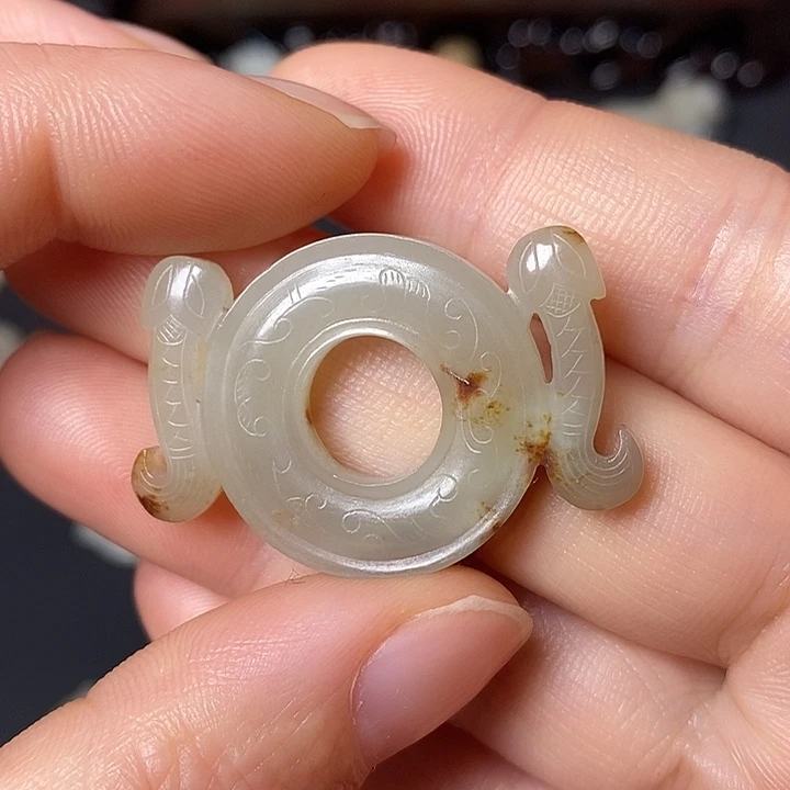 和田玉（糖玉）未镶嵌车挂玉*到