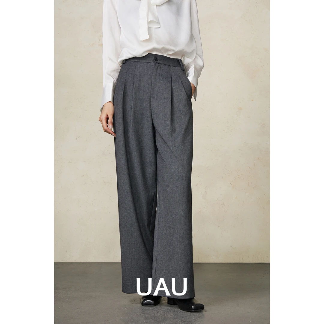 UAU【商场同款】2025春季羊毛西裤9155001