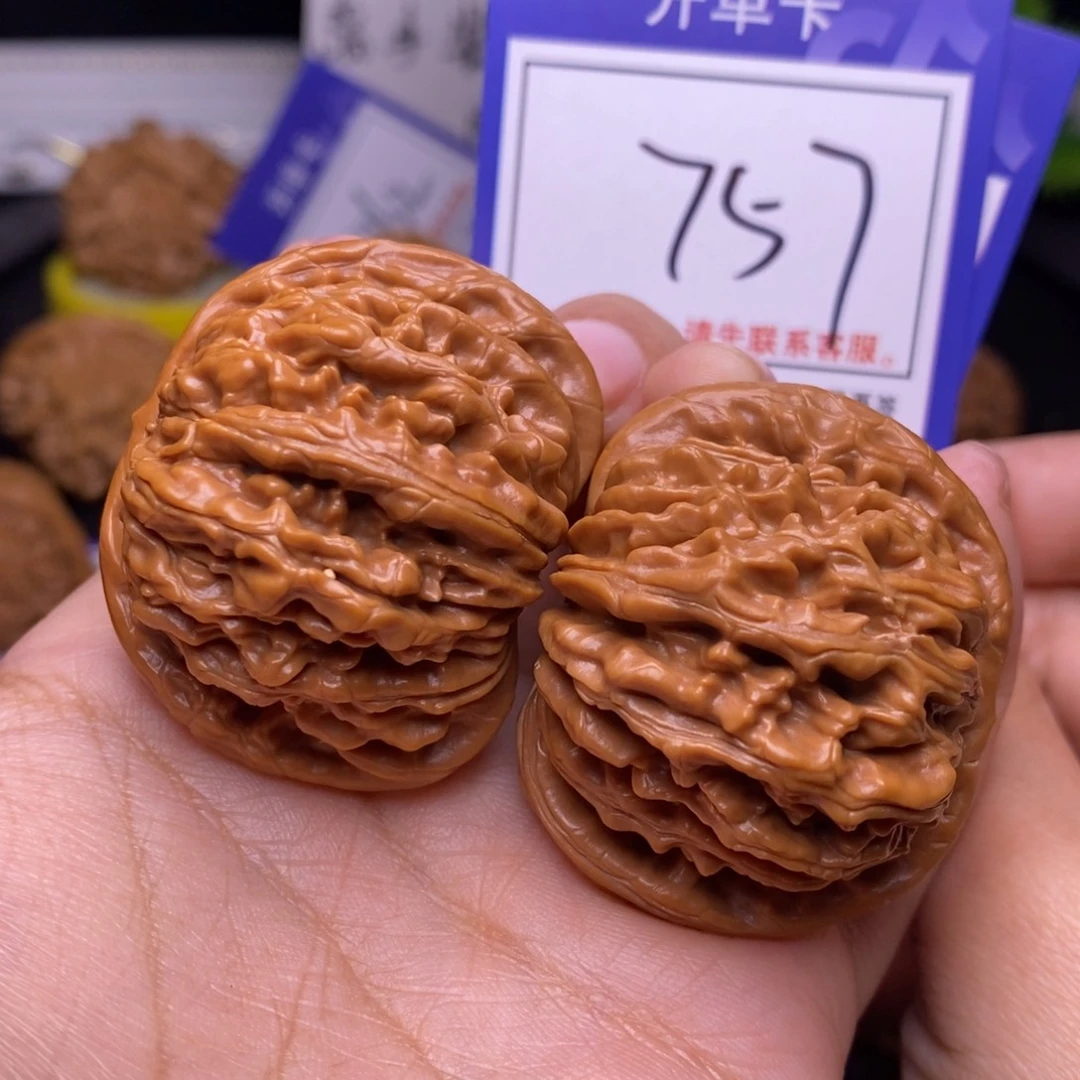 文玩核桃把件44四座楼757