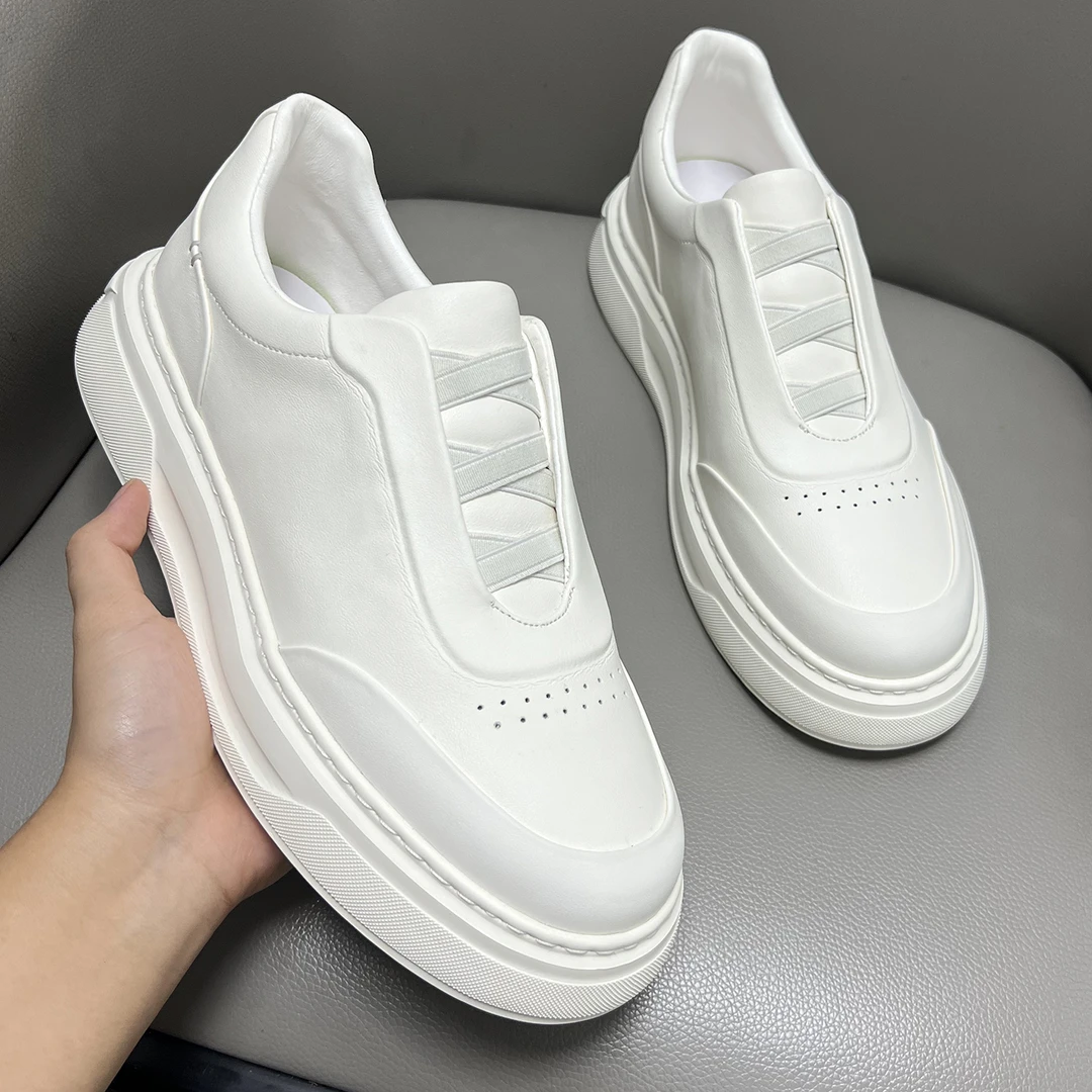 男士休闲板鞋厚底增高透气板鞋休闲运动时尚韩版潮鞋男士厚底鞋