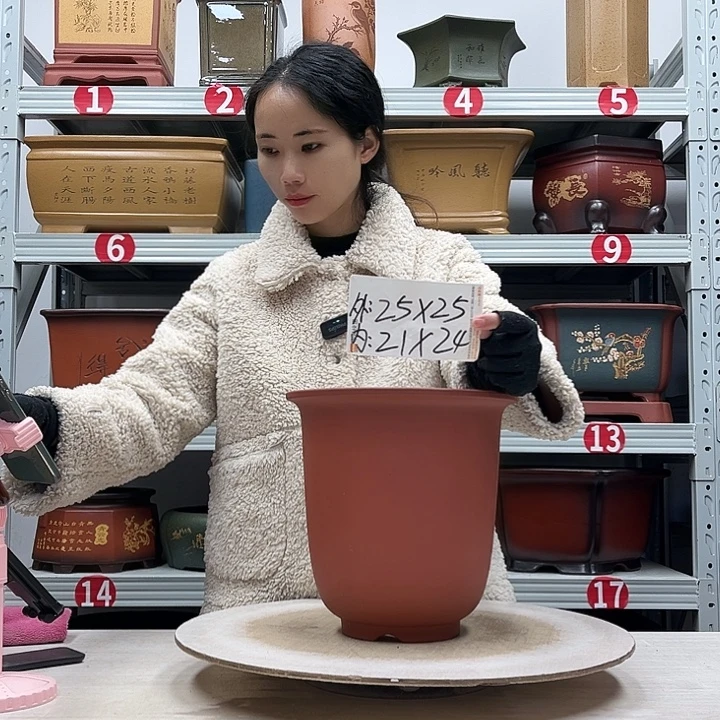 紫砂花盆紫砂花盆