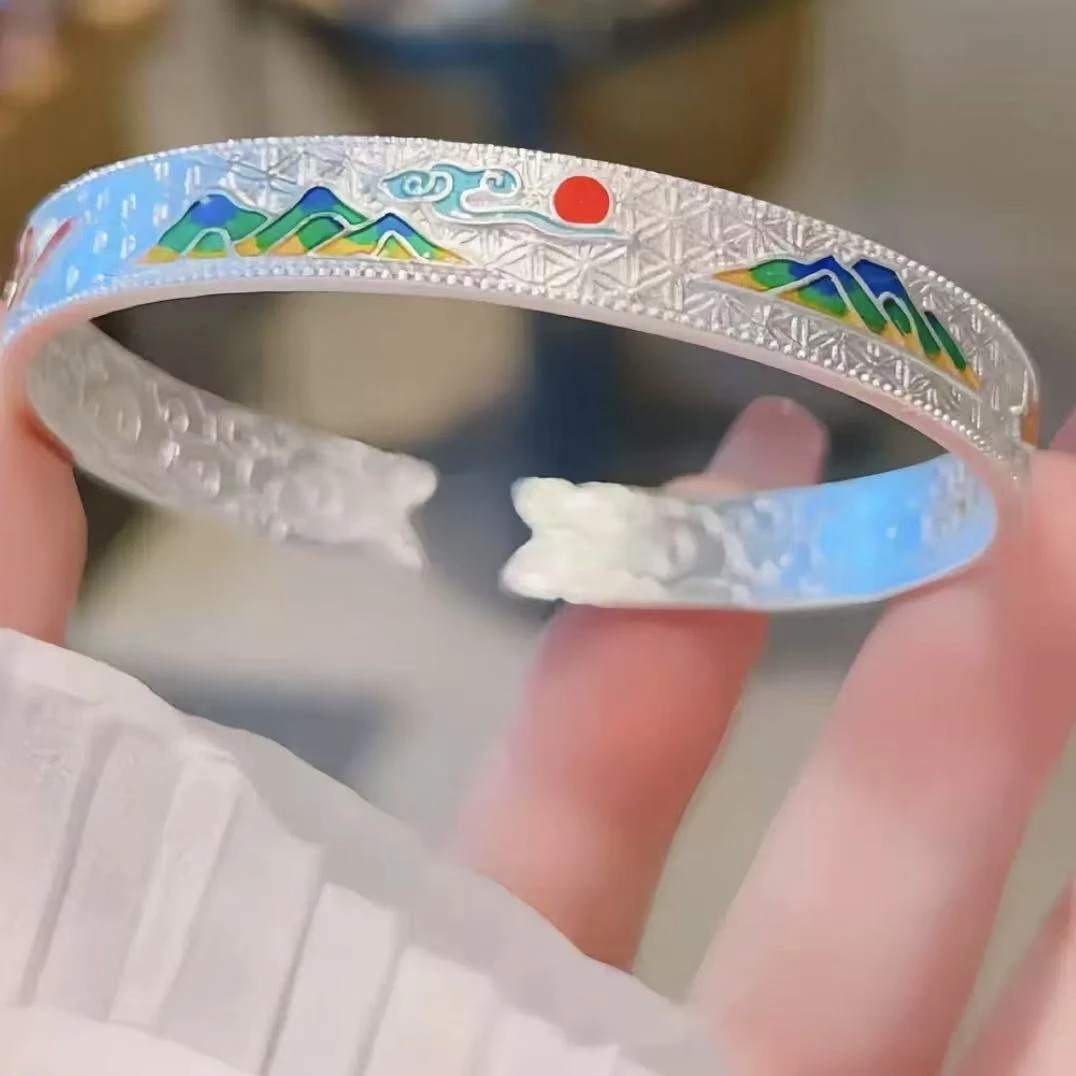 千里江山镯时尚高级A0248