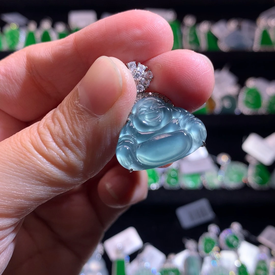 【闪购商品】颈饰银S925镶嵌翡翠