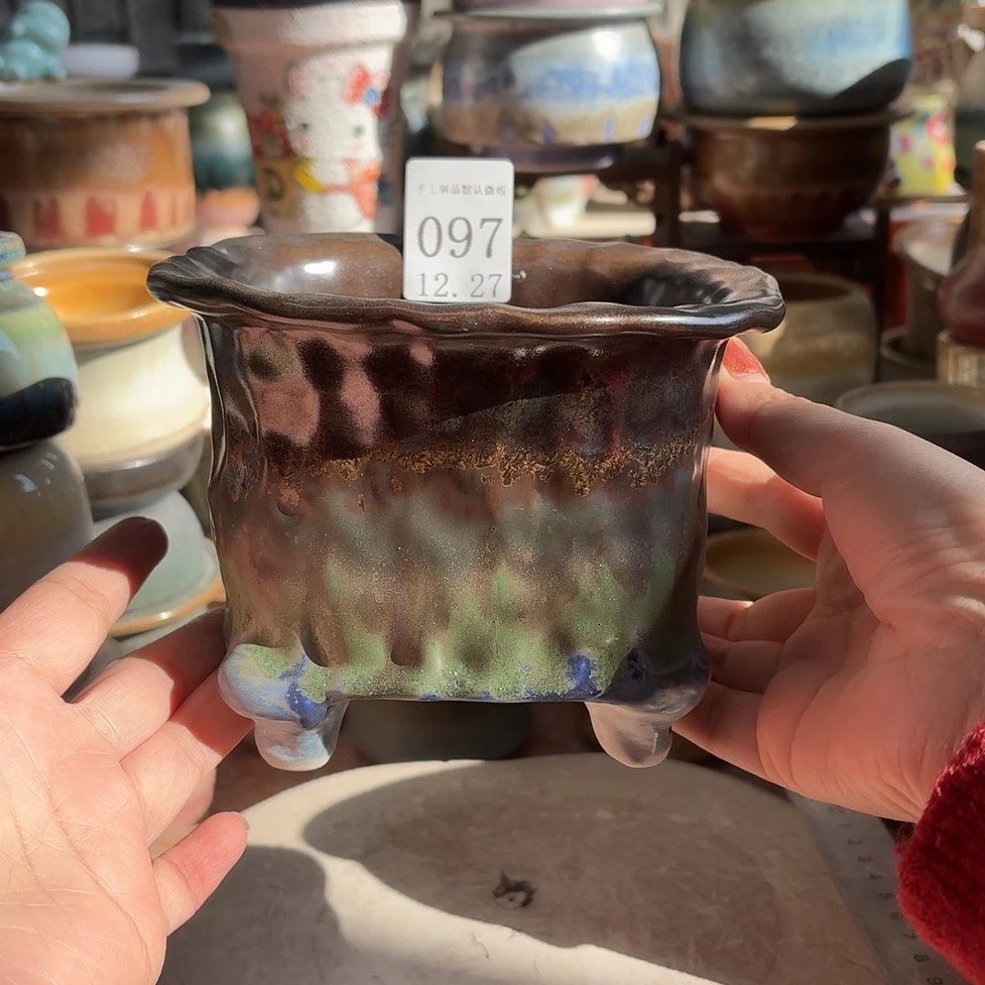 瓷片景德镇陶瓷手工制作口12高11