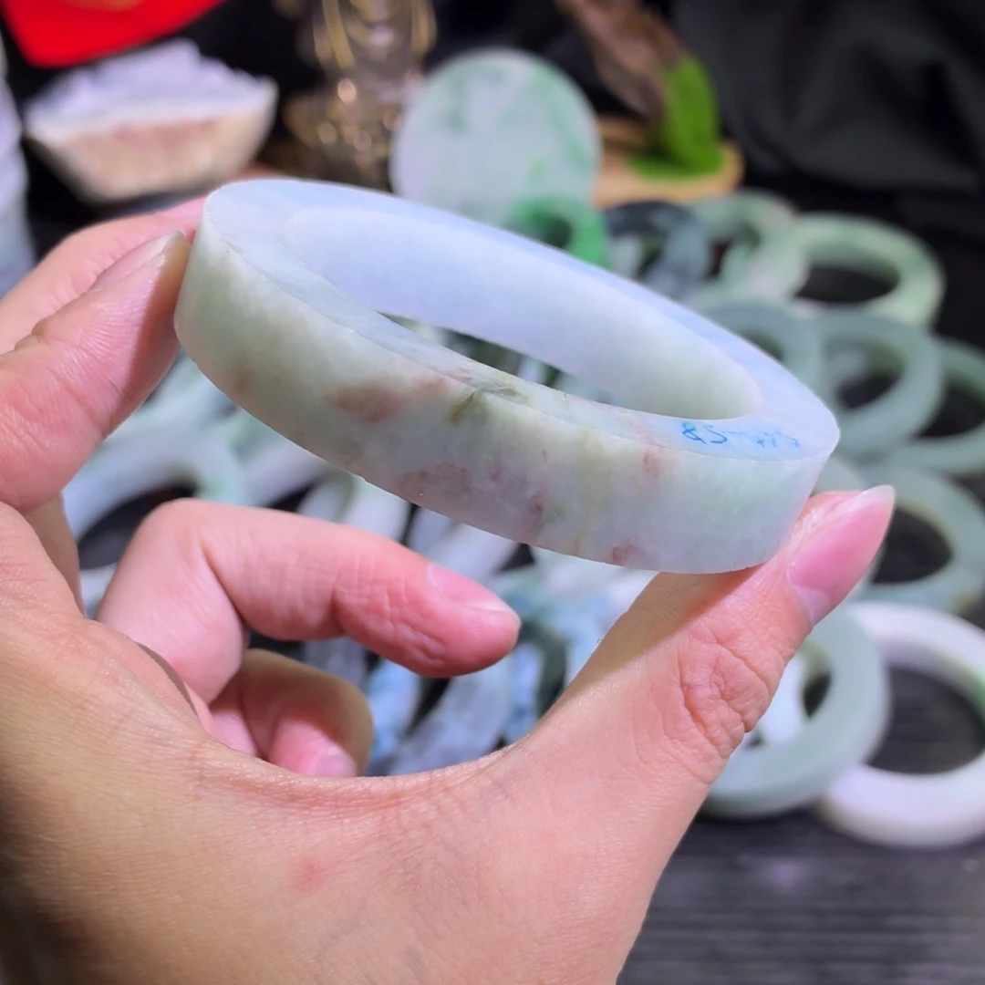 定制翡翠未镶嵌天然翡翠A货毛胚手镯定制