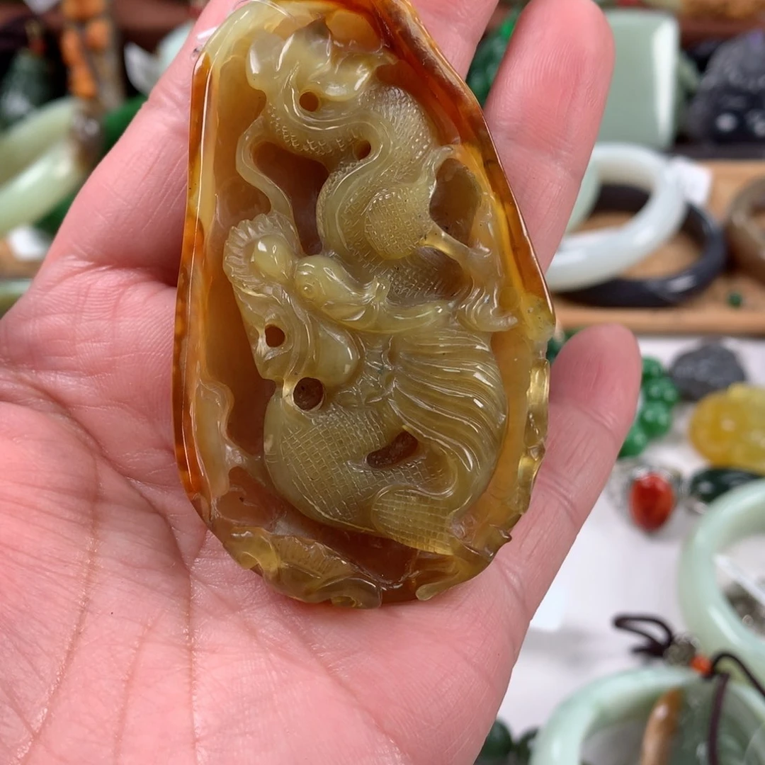 岫玉颈饰未镶嵌吊坠