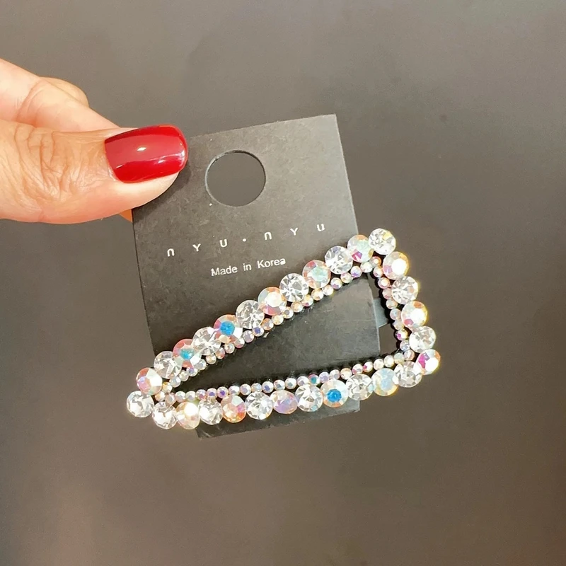 韩国s家水晶bb夹轻奢刘海夹百搭后脑勺发夹高端发卡网红爆款发夹