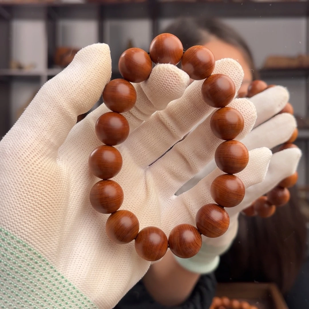 柏木（崖柏）手串/手链 干黑牛毛纹1.5虫香料药甜23.2 特色