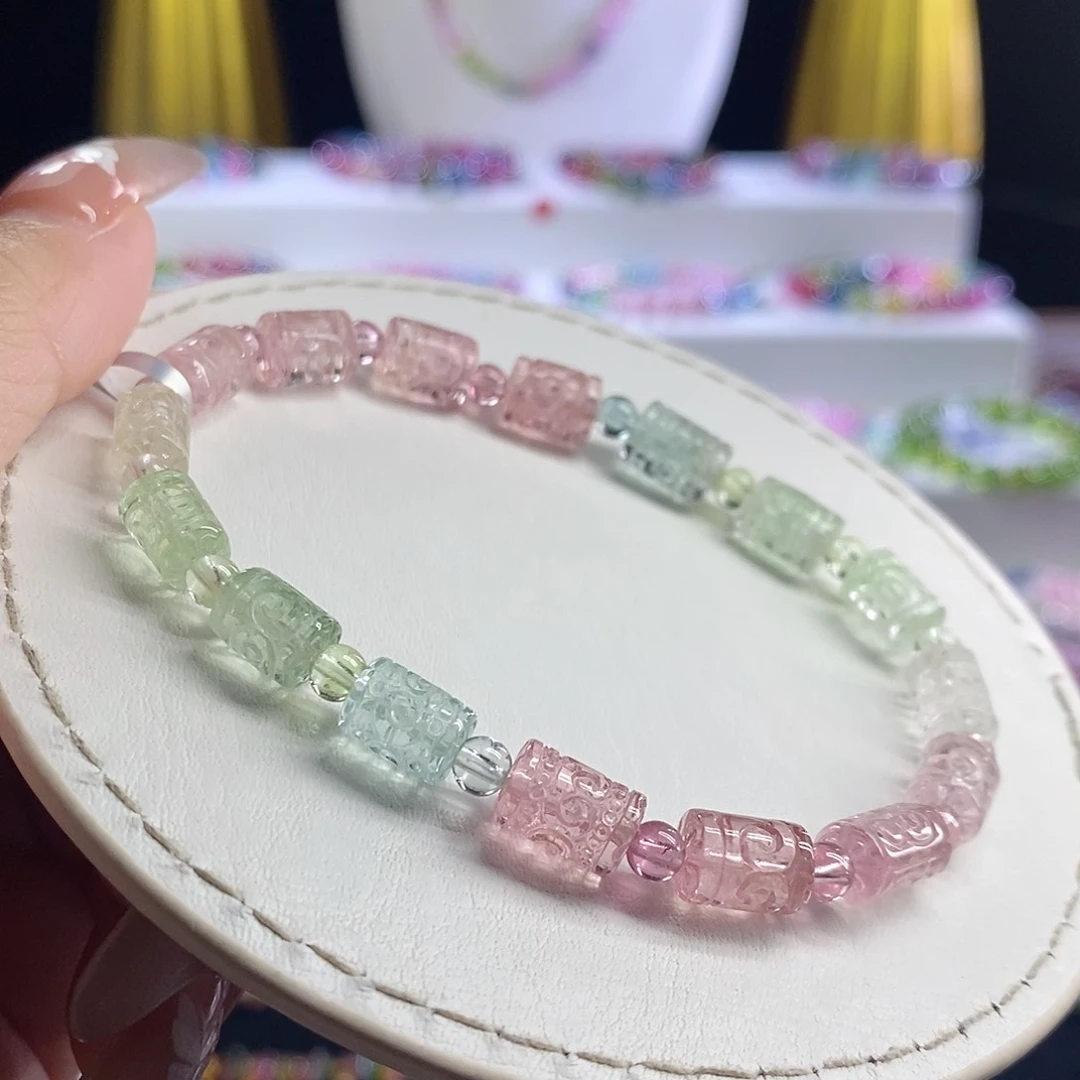 未镶嵌手链碧玺回纹