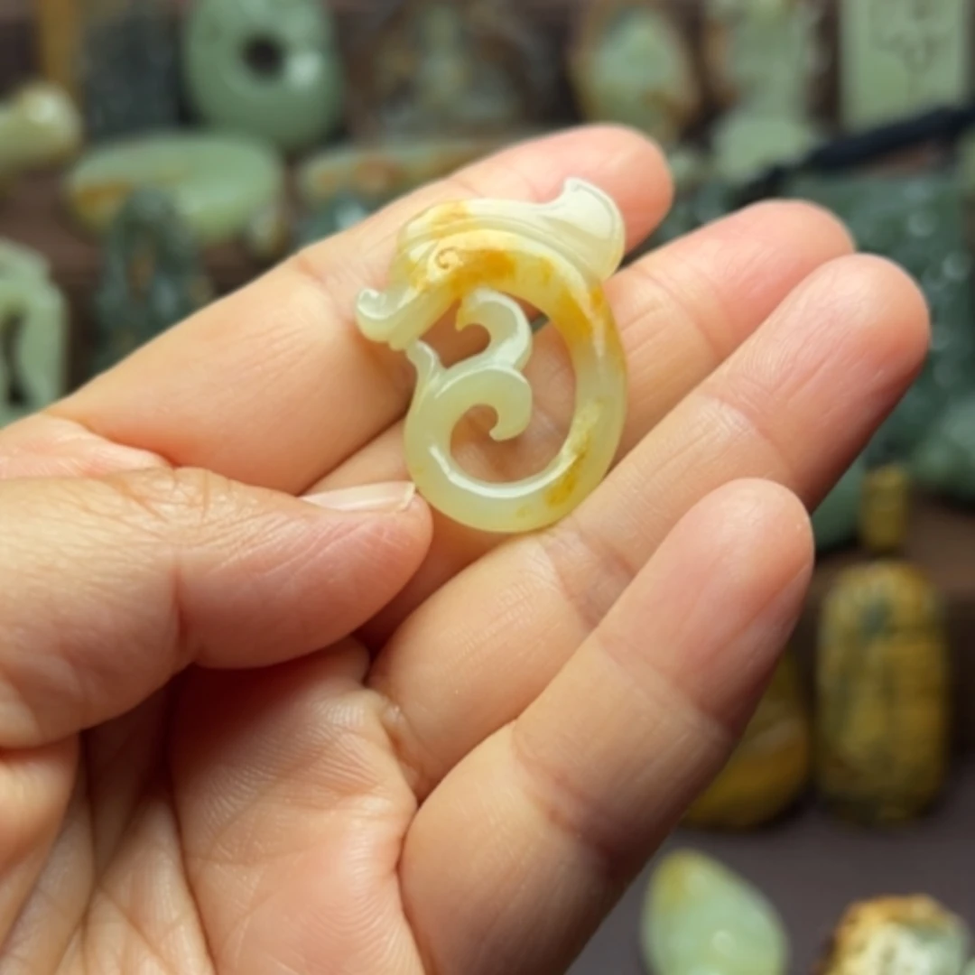 【闪购商品】岫岩河磨玉（透闪石质玉）未镶嵌颈饰