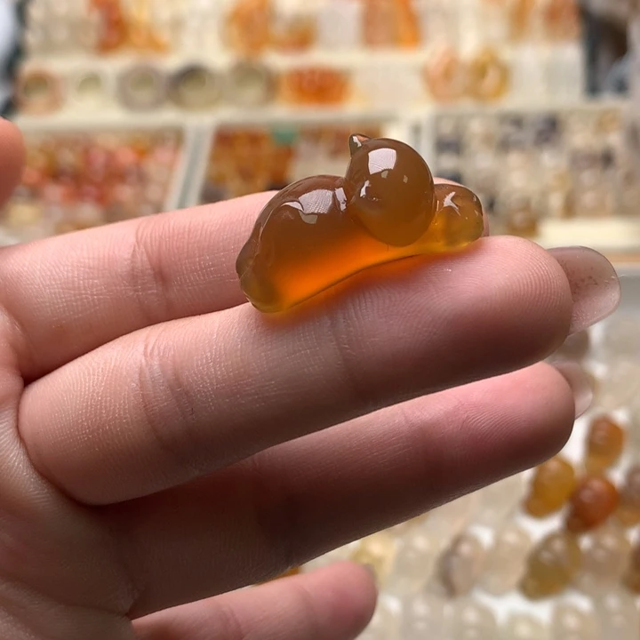 玛瑙/玉髓未镶嵌玛瑙福利趴趴猫