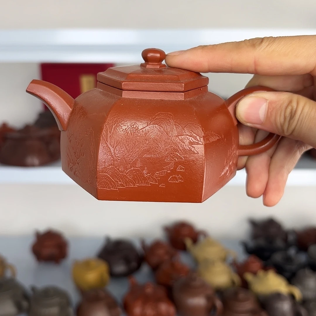 茶壶紫砂一壶李紫砂