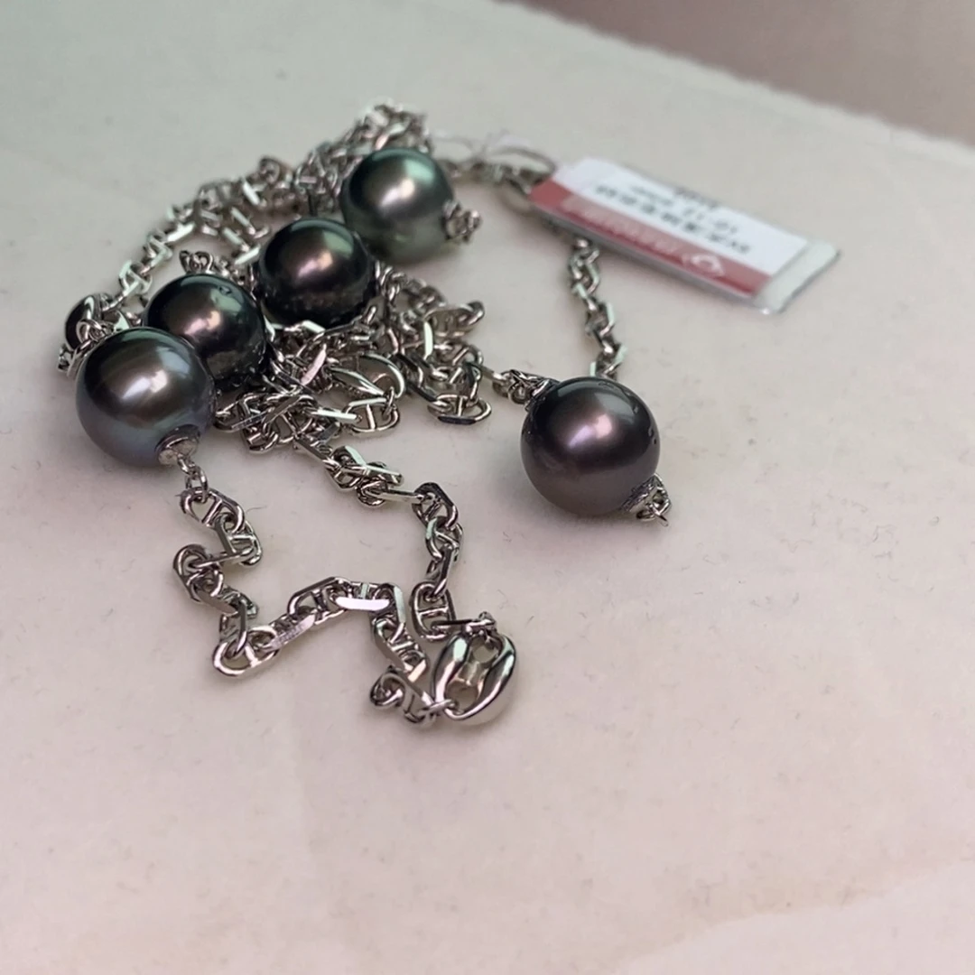 颈饰银S925镶嵌海水珍珠