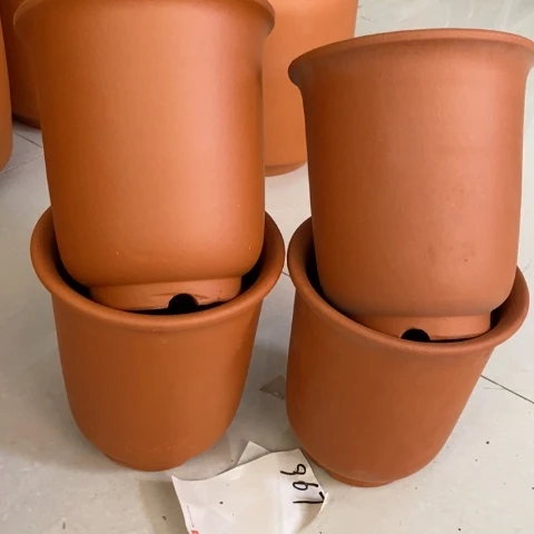 粗陶红陶绿植花盆967