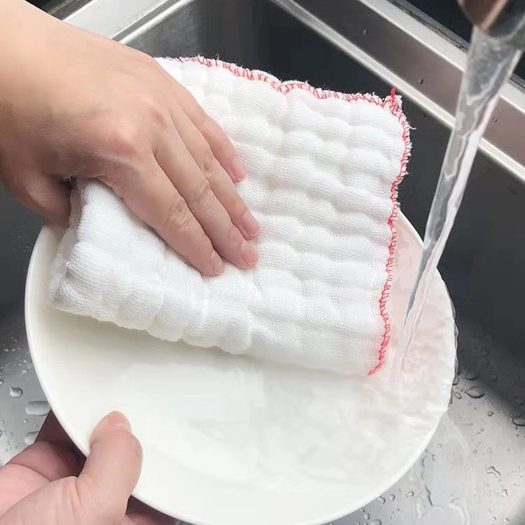 纯棉吸水纱布不沾油洗碗布厨房清洁去污日用百货木纤维木浆棉抹布