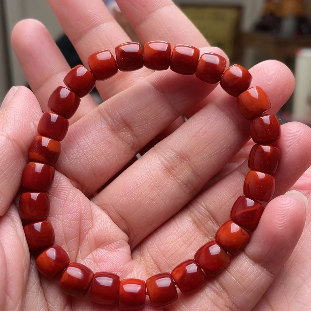 南红玛瑙手链未镶嵌