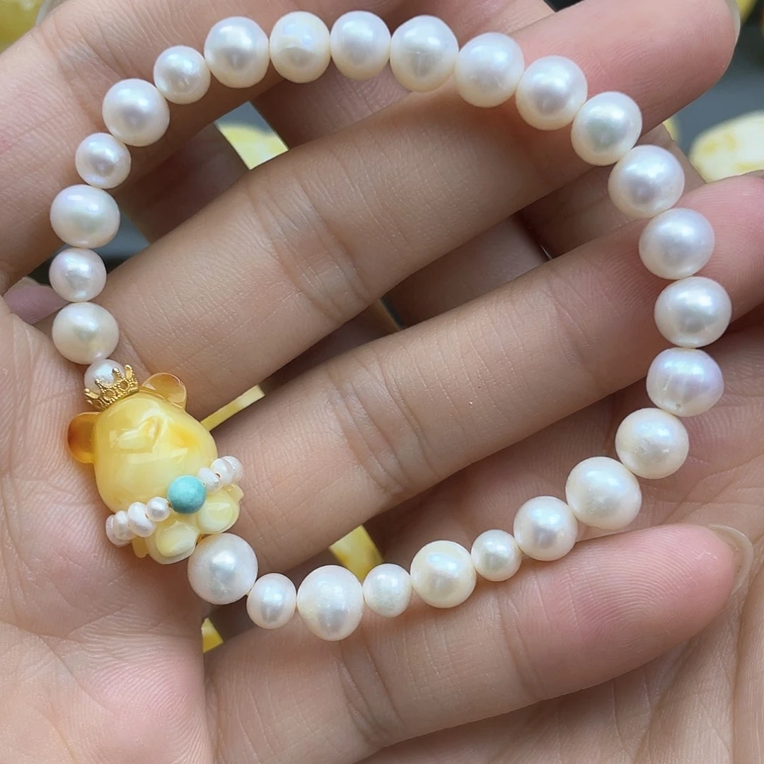 琥珀裸石未镶嵌蜜蜡