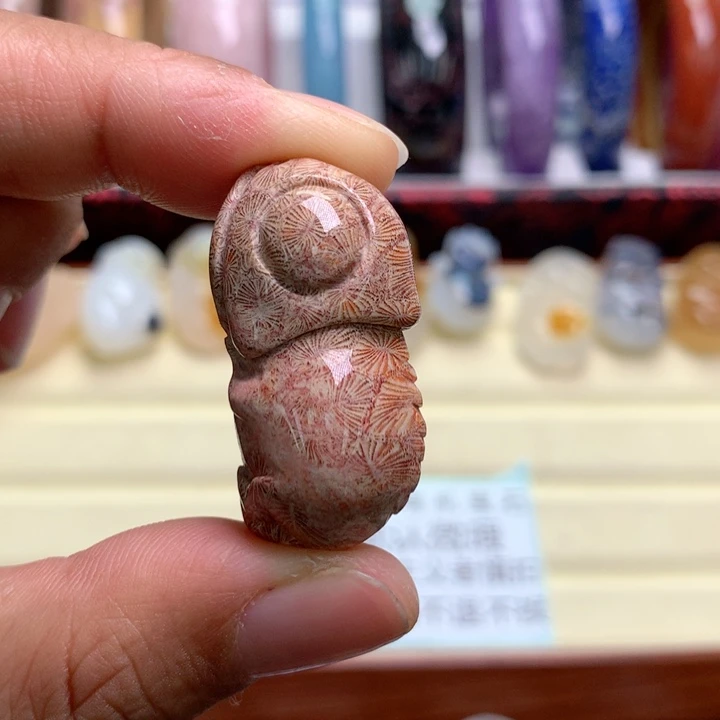 硅化珊瑚（珊瑚玉）未镶嵌颈饰