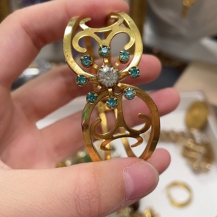 合成碳硅石纯铜vintage 首饰清库存
