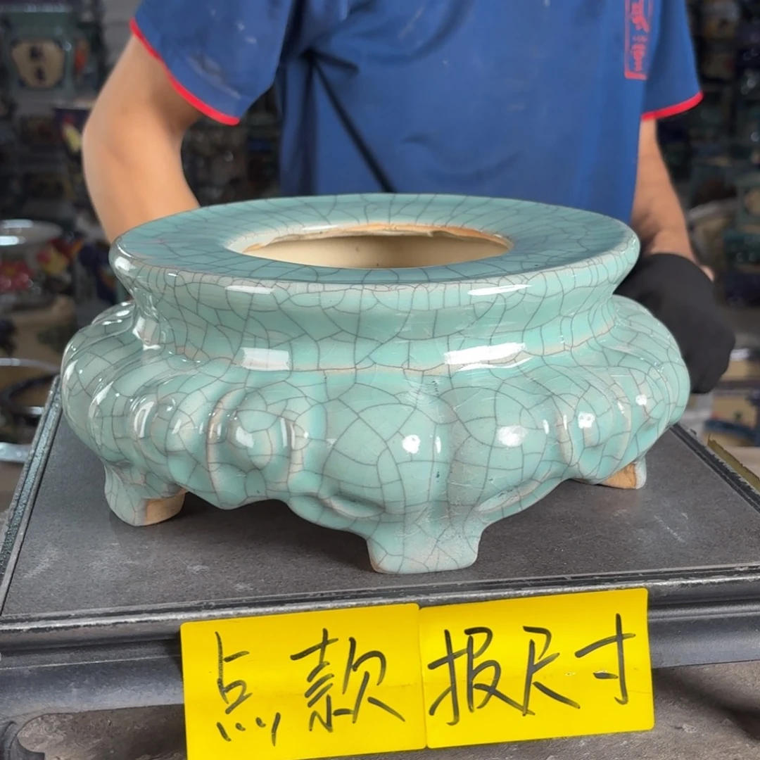 一风堂石湾花盆 面21高12