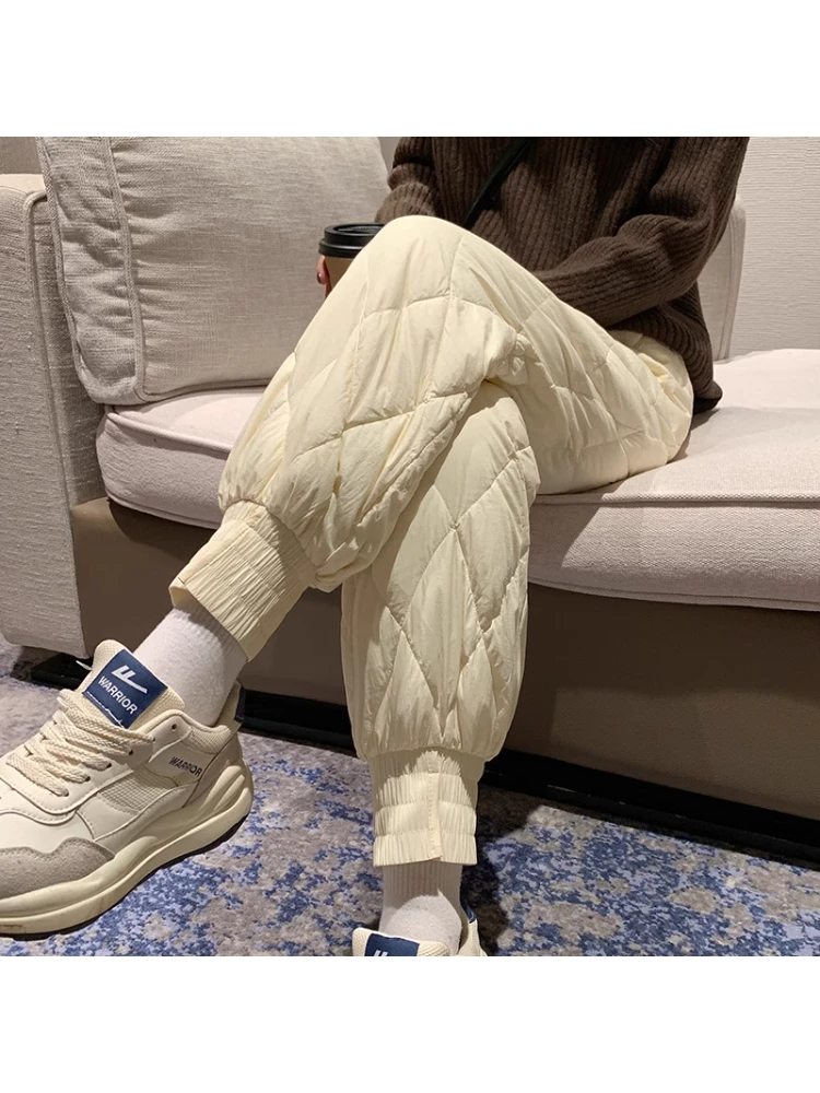 哈尔滨雪乡旅游羽绒裤女外穿冬季高端防水防寒裤零下40度棉裤