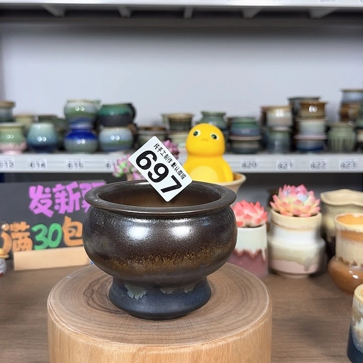 景德镇手工陶瓷盆 口9