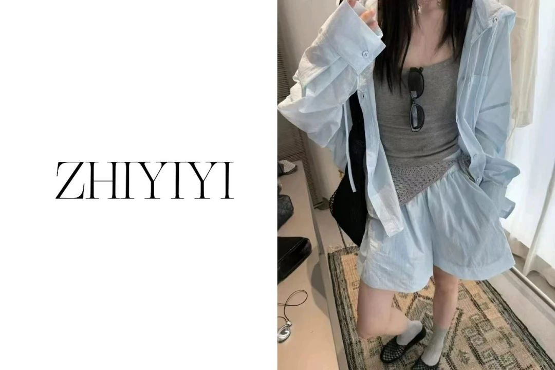 【ZHIYIYI】娟子推荐 18303款夏日时尚百搭连帽宽松衬衫 短裤两件套