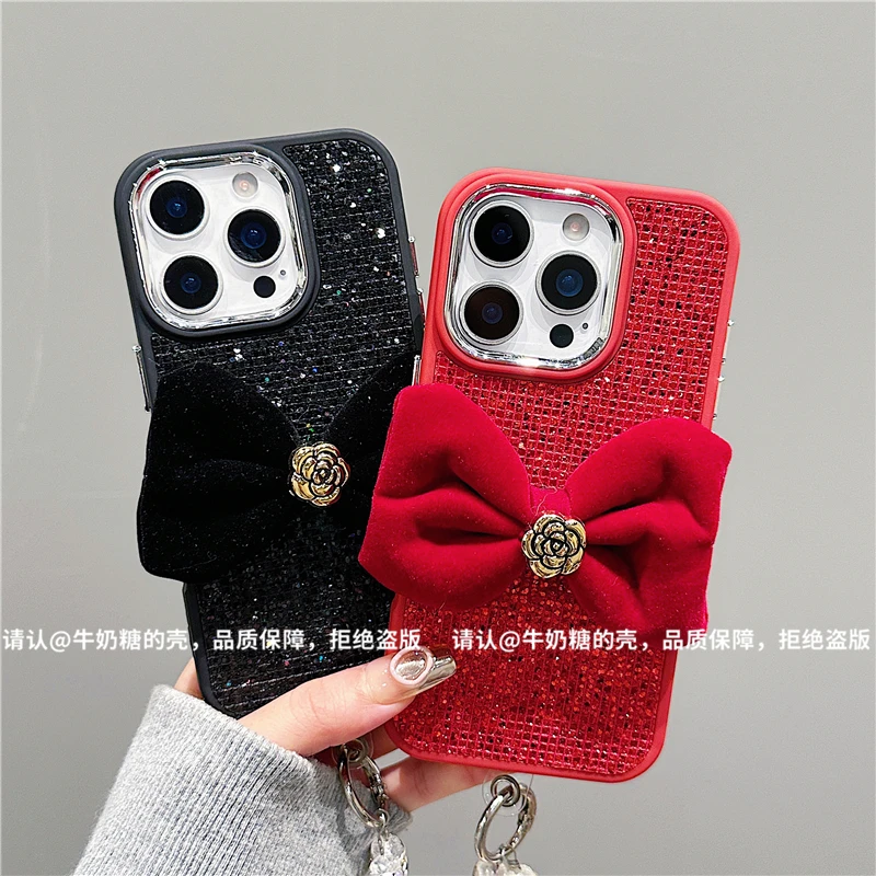 电镀镜框闪钻适用苹果17/iPhone/华为pura80手机保护壳防摔潮爆款