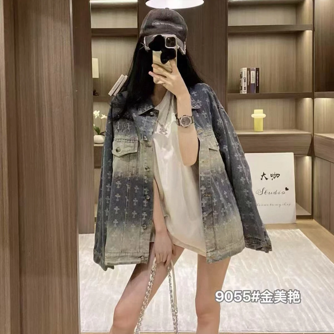 2025秋季新款韩版时尚气质百搭上衣牛仔外套超好看显瘦遮肉外套