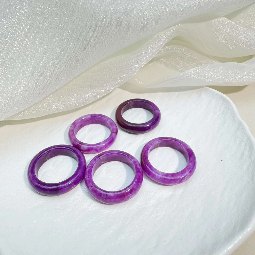 【同林舒】南非老矿料-冰桃红紫料戒圈多样性发其一C006