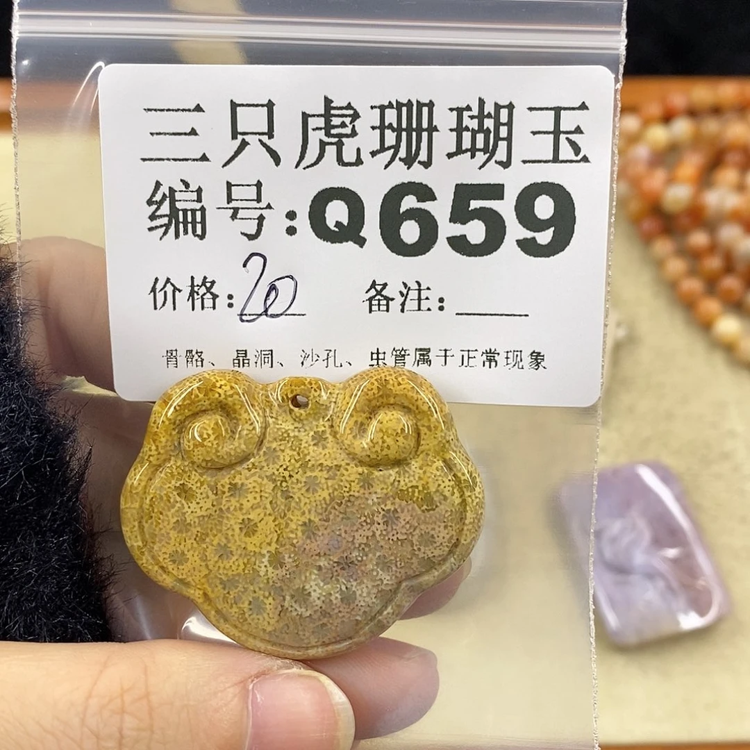 硅化珊瑚（珊瑚玉）1未镶嵌南****兵