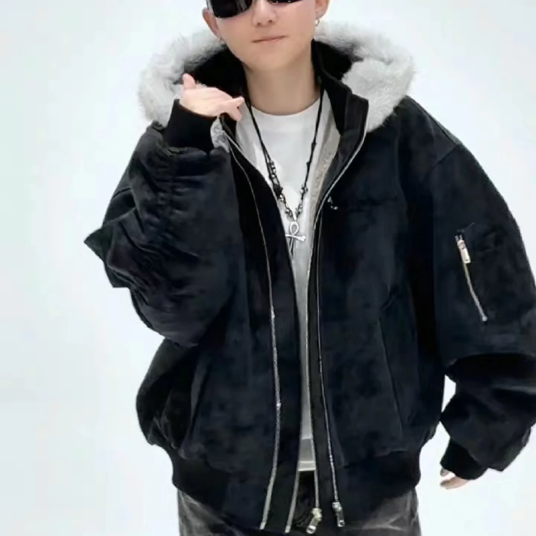 秋冬款休闲时尚男士百搭夹克外套H-68