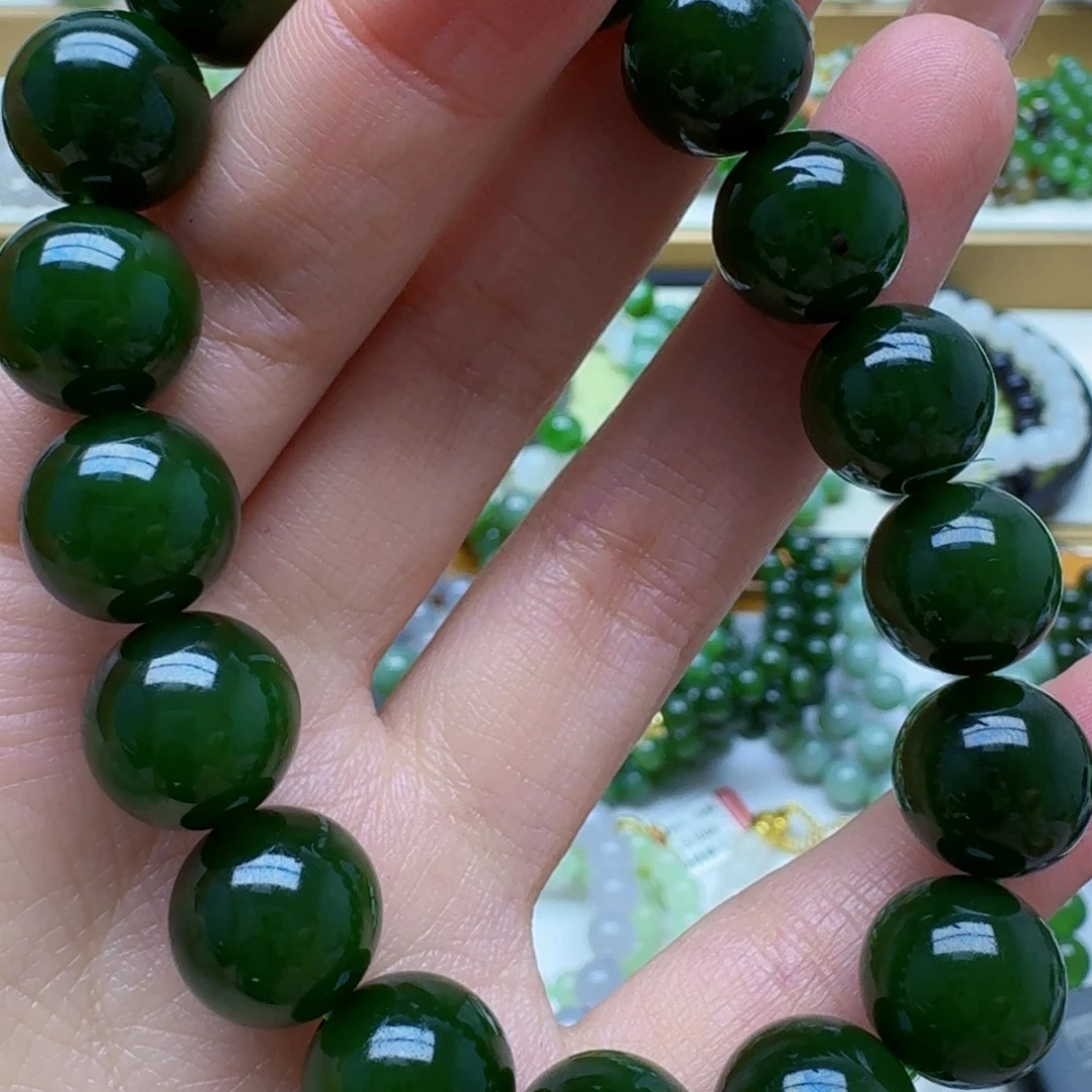 和田玉未镶嵌手链