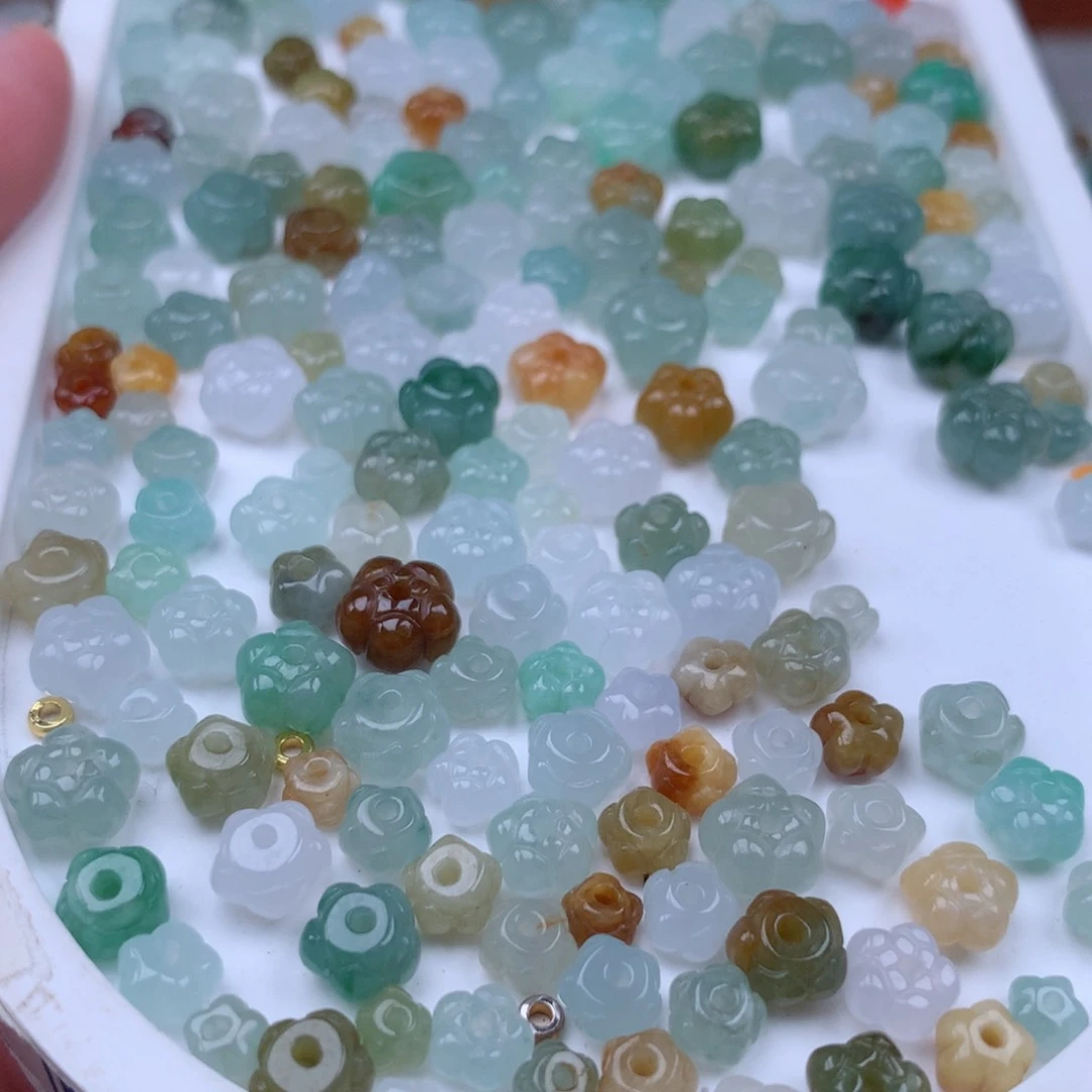 翡翠散珠莲花珠一个