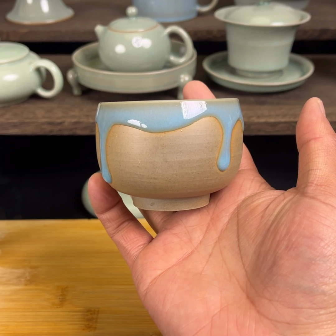 【闪购商品】天蓝滴釉罗汉杯体验